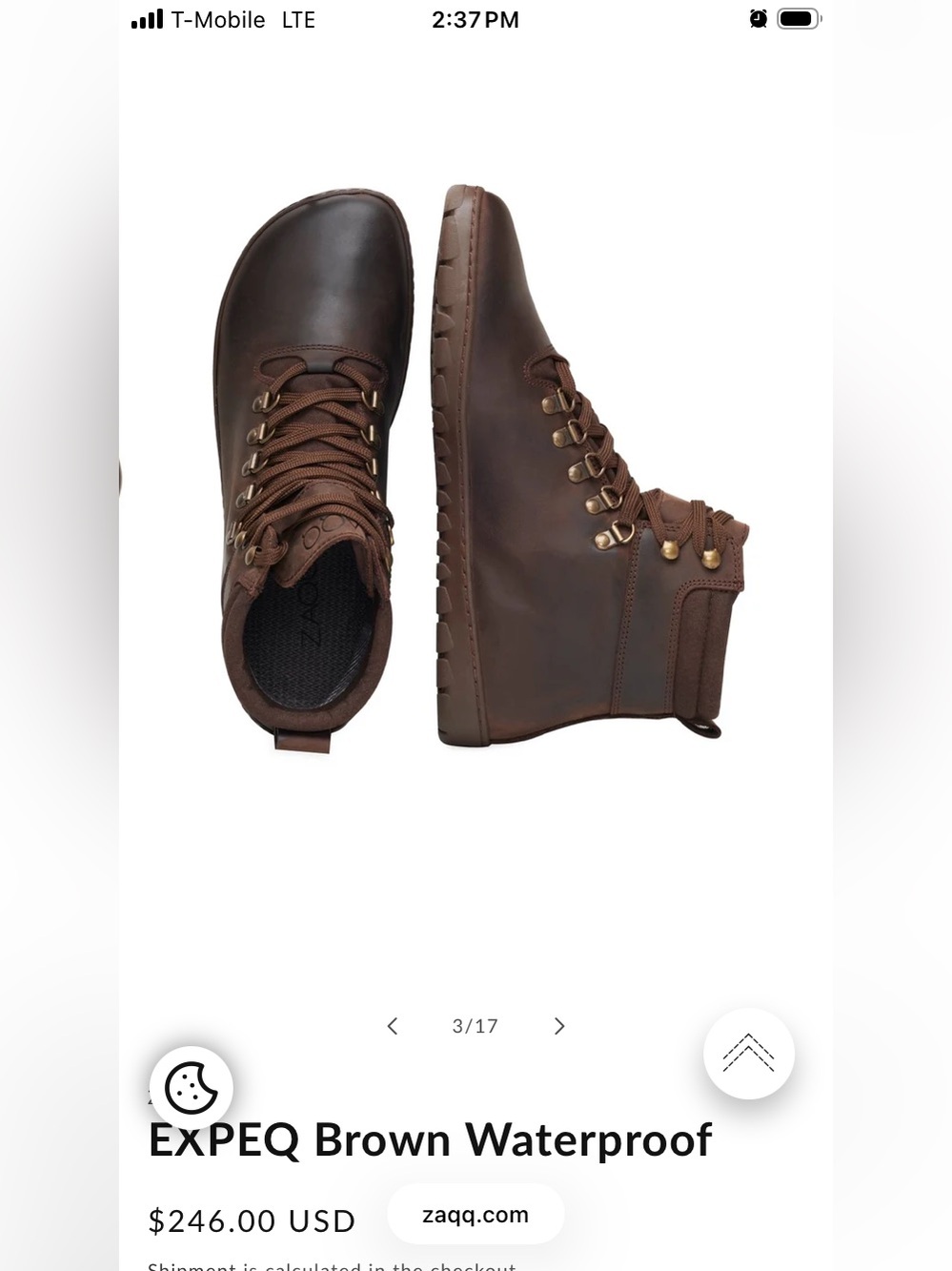ZAQQ barefoot waterproof boots 6.5/37